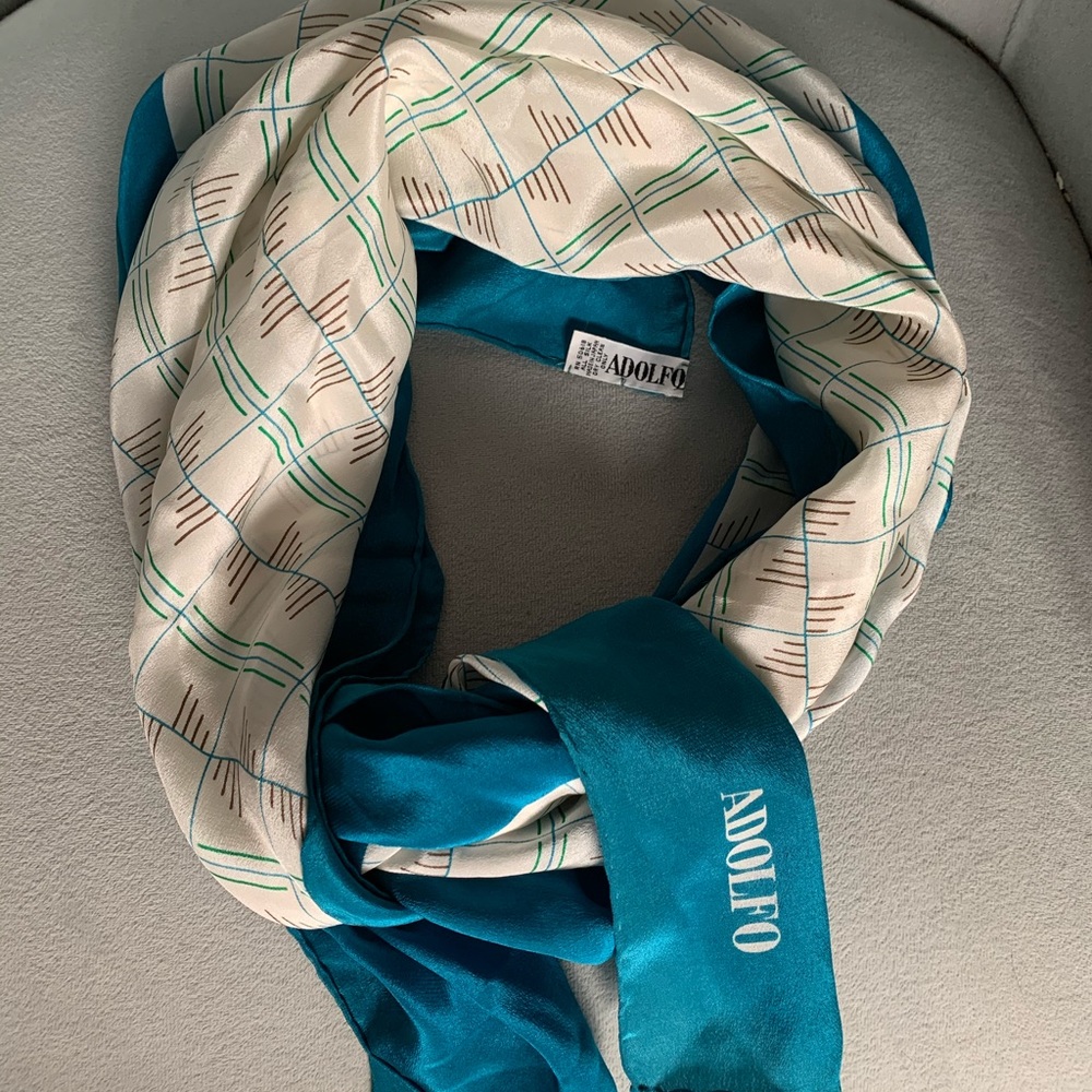 Vintage Adolfo silk scarf